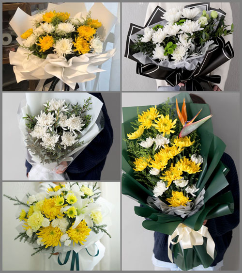 安徽芜湖市无为县鹤毛乡白事花束代送